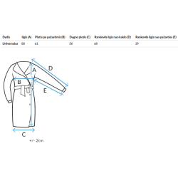 Sieviešu zils mēteļsegs Rita