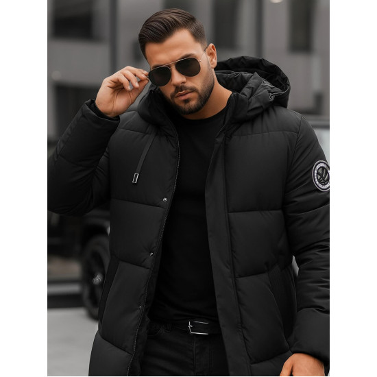 Vyriška juoda žieminė striukė Bruno JS/19M1290/392