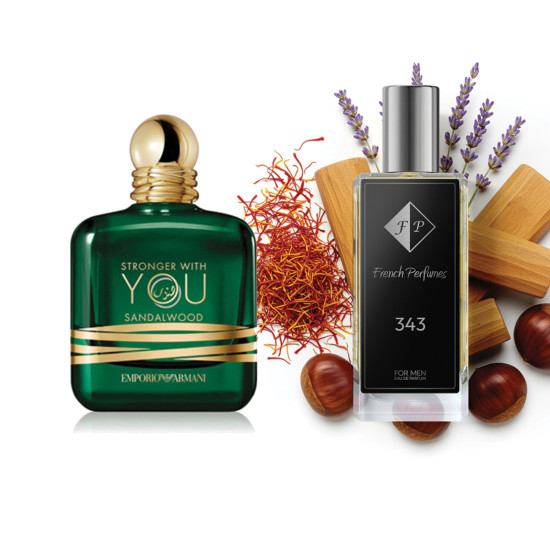 Nr343 kvepalai įkvėpti Armani– Stronger With You Sandalwood 104 ml EDP