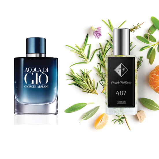 Nr487 kvepalai įkvėpti Giorgio Armani - Acqua di Giò Profondo Lights 33 ml