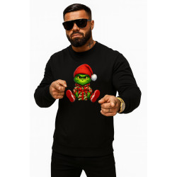 Men's black hooded jumper Grinch