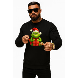 Must Grinch kampsun koos kingitustega