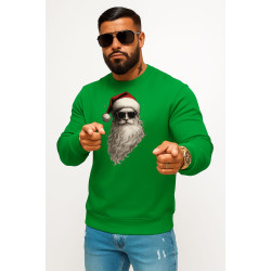 Roheline kapuutsiga kampsun Jõuluvana