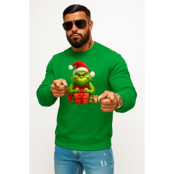 Vihreä Grinch pusero lahjojen kanssa