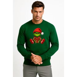 Meeste tumeroheline kapuutsiga kampsun Grinch