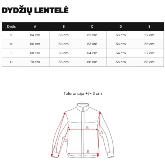 Moteriška juoda žieminė striukė Lota Moteriškos striukės