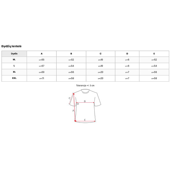 Vyriški balti marškinėliai Manter Meskie T-shirt