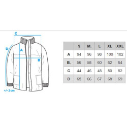 Vyriška tamsiai mėlyna žieminė striukė Elot