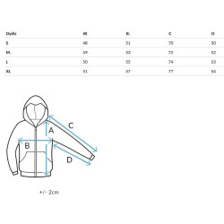 Moteriškas juodas džemperis su gobtuvu Trend