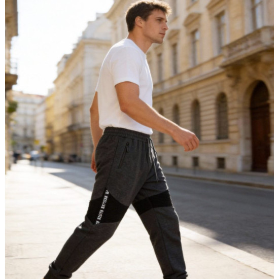 Vīriešu tumši pelēkas bikses Arton