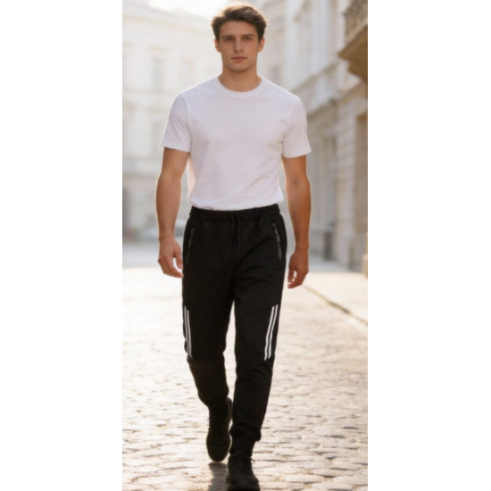 Vyriškos juodos kelnės Jasper Laisvalaikio kelnės