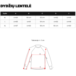 Vyriškas juodas džemperis be gobtuvo Steel