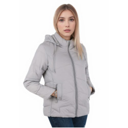 Pilkos spalvos moteriška striukė Camil