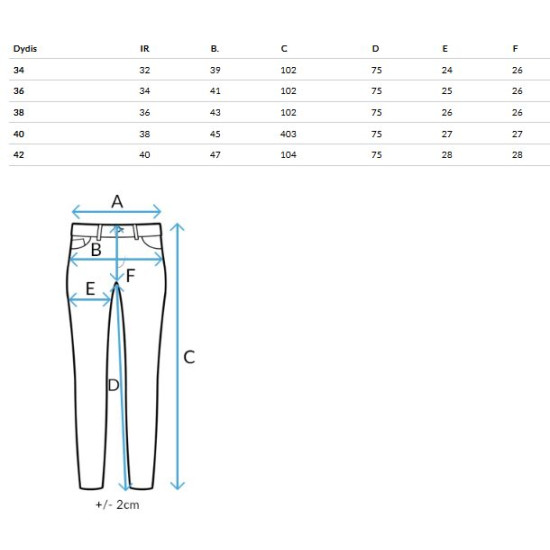 Moteriški šviesiai mėlynos spalvos aukštu liemeniu džinsai Lind Džinsai ir Kelnės