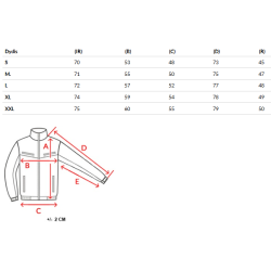 Men's black/red winter jacket Oscar