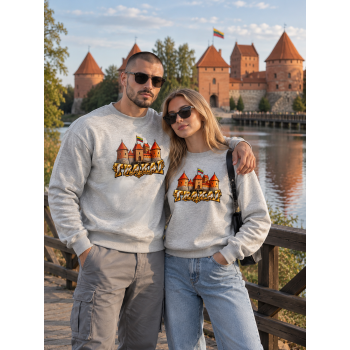 Мужской светло-серый свитшот Trakai