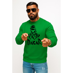 Green hooded jumper Dakar (black)