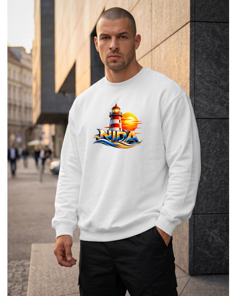 Vyriškas baltos spalvos džemperis Nida