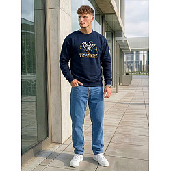 Men's dark blue sweater Visaginas