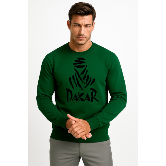 Tummanvihreä huppari Dakar (musta)