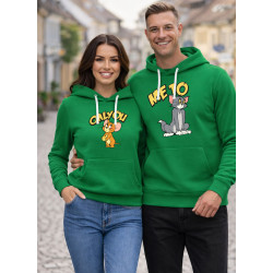 Vihreä hupparipaita Vain sinä-minä ja minä