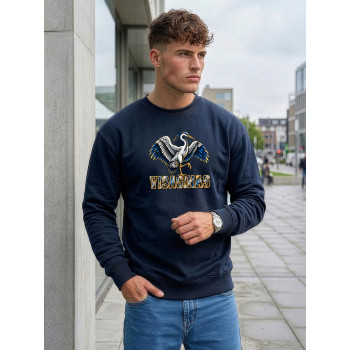 Men's dark blue sweater Visaginas