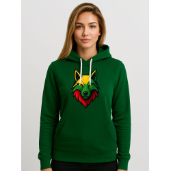 Moteriškas tamsiai žalias džemperis Vilkas