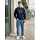 Vyriškas tamsiai mėlynos spalvos džemperis Telšiai