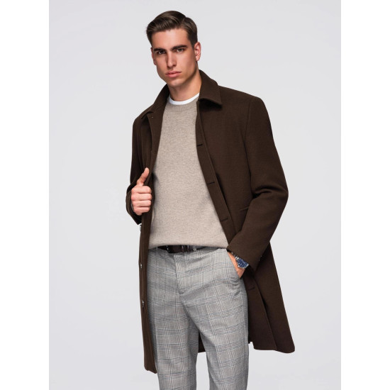Vyriškas rudas paltas Corpo