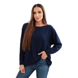 Moteriškas tamsiai mėlynas megztinis Star