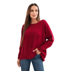 Bordowy kardigan damski Star