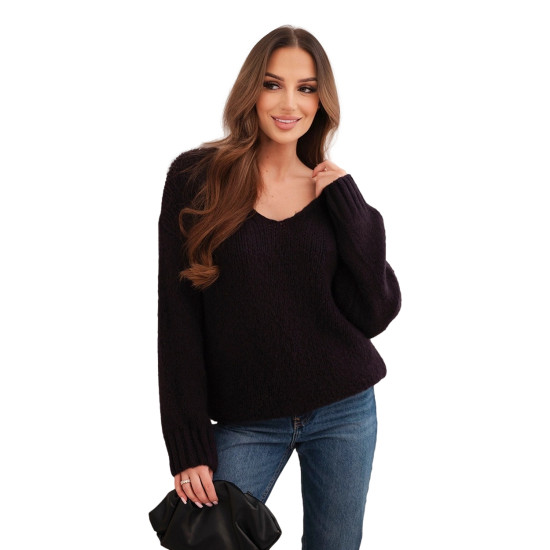 Moteriškas violetinės spalvos megztinis Elin