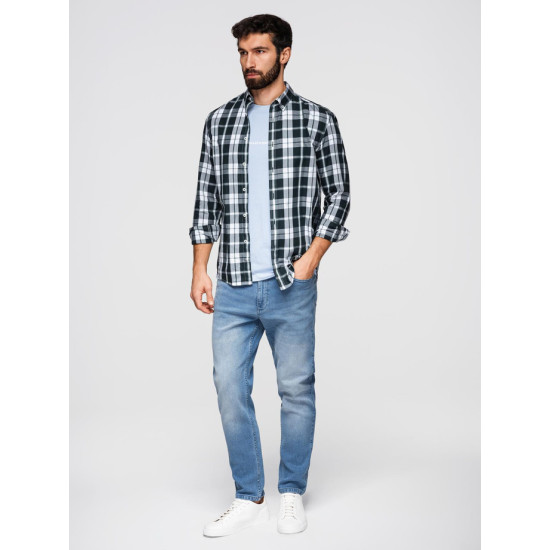 Vyriški šviesiai mėlyni džinsai Luca Džinsai ir Jogeriai