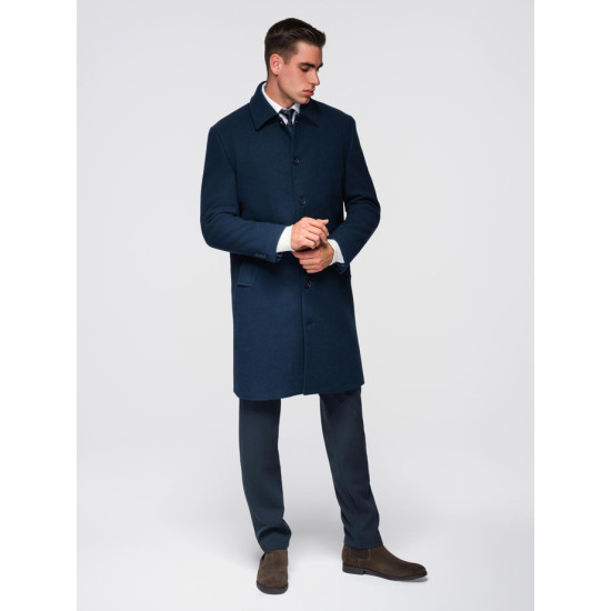 Vyriškas tamsiai mėlynas paltas Corpo
