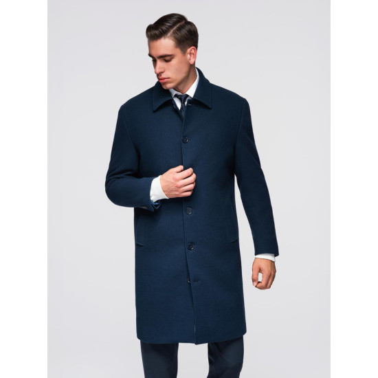 Vyriškas tamsiai mėlynas paltas Corpo