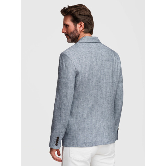 Men's Light Blue Regular-Fit Blazer