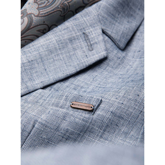 Men's Light Blue Regular-Fit Blazer