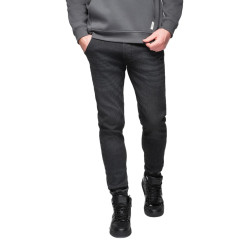 Vyriški juodi džinsai  su raišteliu juosmenyje Patrick