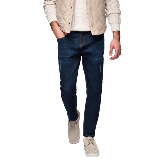 Vyriški tamsiai mėlyni džinsai Andre