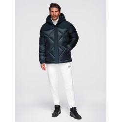 Vyriška tamsiai mėlyna žieminė striukė Blake