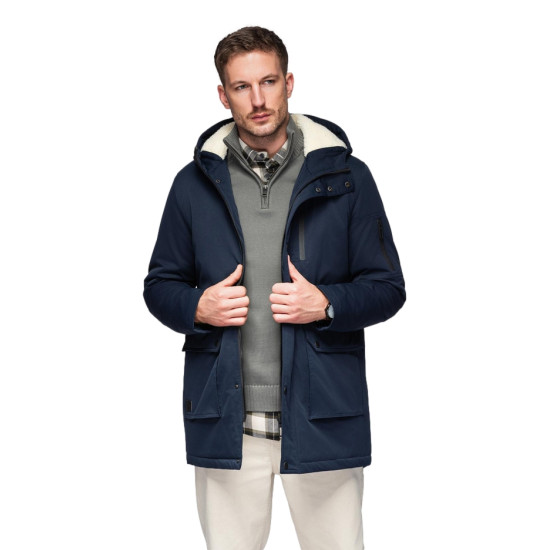 Vyriška tamsiai mėlyna žieminė striukė Elot