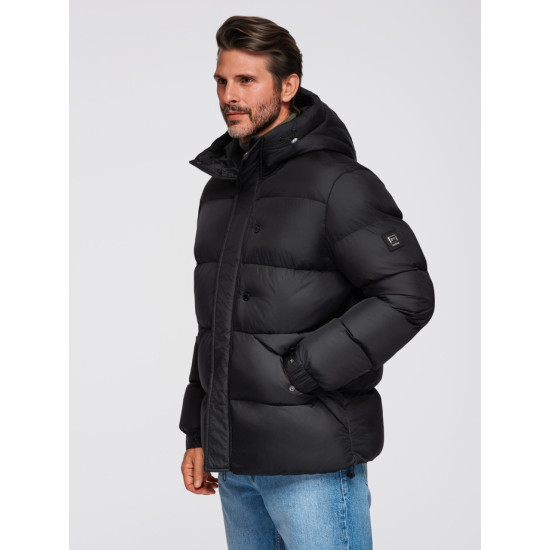 Vyriška juoda žieminė striukė Pablo