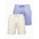 Unisex šortų rinkinys rusvos/šviesiai violetinės spalvos Level Up