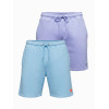 Unisex šortų rinkinys mėlyni/šviesiai violetinės spalvos Level Up
