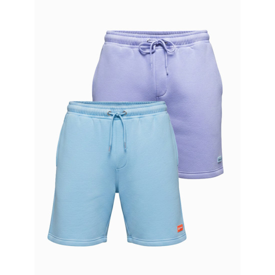 Unisex šortų rinkinys mėlyni/šviesiai violetinės spalvos Level Up
