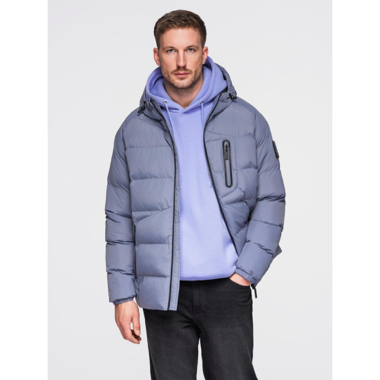 Vyriška gesinta violetinė žieminė striukė Elan