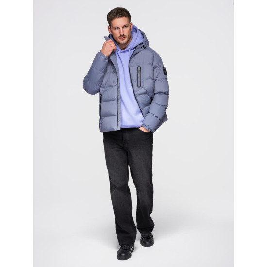 Vyriška gesinta violetinė žieminė striukė Elan