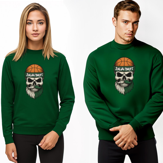 Žalių džemperių komplektas Žaliai balti Vyriški džemperiai su spauda