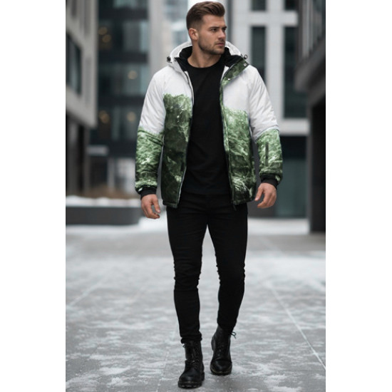 Vyriška žalia slidinėjimo striukė Mount