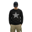 Men's black hooded sweatshirt Star